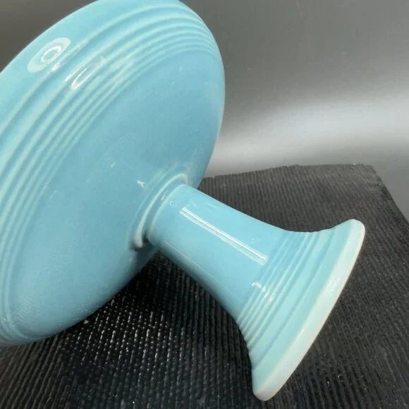 Fiesta Sweets Comport in Original Turquoise Fiestaware Footed Candy Dish Bowl - Picture 9 of 15